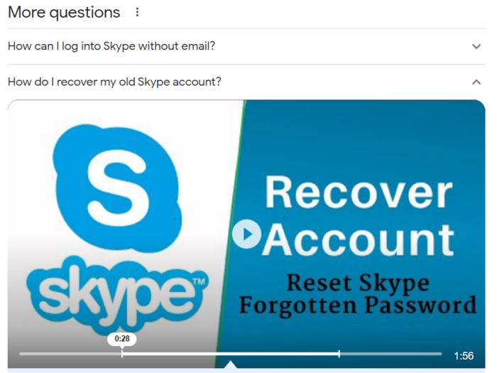 skype account recovery without email